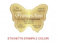 Etichette adesive per pasticcerie, bar, panetterie e gelaterie (mm 45x34)  (cod.12/I )